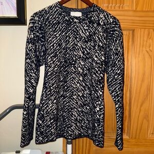 3.1 Phillip Lim Navy and White Knit Sweater